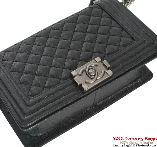 Boy Chanel Flap Shoulder Bag Classic Cannage Patterns A30172 Black Boy Chanel Flap Shoulder Bag Classic Cannage Patterns A30172 Black