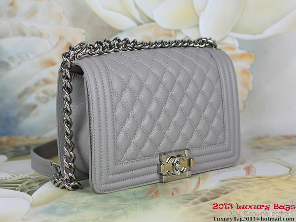 2013 Boy Chanel Flap Shoulder Bag Classic Cannage Patterns A67025 Grey 2013 Boy Chanel Flap Shoulder Bag Classic Cannage Patterns A67025 Grey