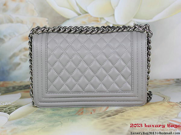 2013 Boy Chanel Flap Shoulder Bag Classic Cannage Patterns A67025 Grey 2013 Boy Chanel Flap Shoulder Bag Classic Cannage Patterns A67025 Grey
