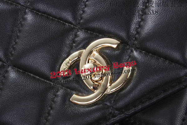 Chanel Classic Top Flap Bag Sheep Leather CHA6023 Black Chanel Classic Top Flap Bag Sheep Leather CHA6023 Black