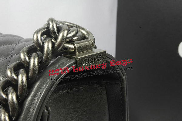 Boy Chanel Flap Shoulder Bag Grey Original Sheepskin A67087 Silver Boy Chanel Flap Shoulder Bag Grey Original Sheepskin A67087 Silver