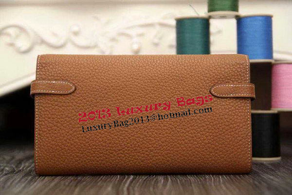 Hermes Kelly Wallet Togo Leather Bi-Fold Purse HA708W Wheat Hermes Kelly Wallet Togo Leather Bi-Fold Purse HA708W Wheat