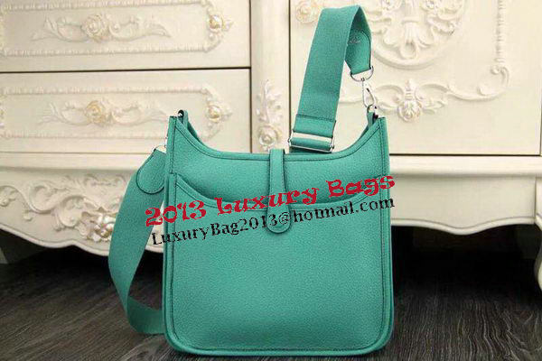 Hermes Evelyne 28cm Messenger Bag Original Leather H1188 Light Green Hermes Evelyne 28cm Messenger Bag Original Leather H1188 Light Green