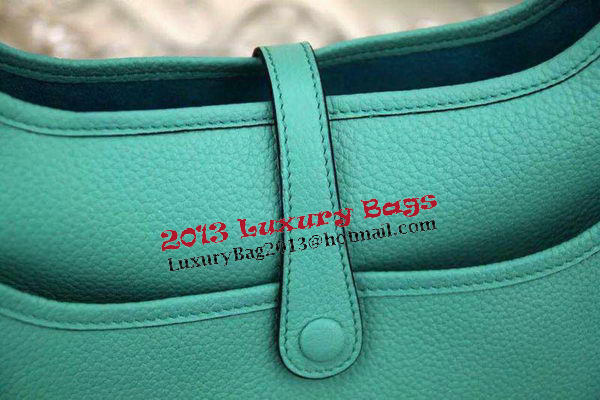 Hermes Evelyne 28cm Messenger Bag Original Leather H1188 Light Green Hermes Evelyne 28cm Messenger Bag Original Leather H1188 Light Green