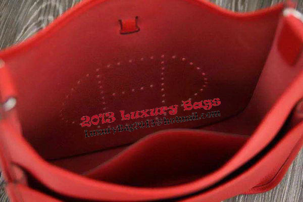 Hermes Evelyne 28cm Messenger Bag Original Leather H1188 Red Hermes Evelyne 28cm Messenger Bag Original Leather H1188 Red