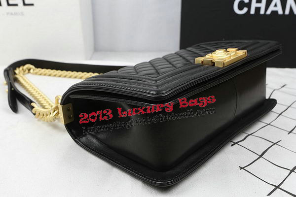 Boy Chanel Flap Bags Original Sheepskin Leather A67025 Black Boy Chanel Flap Bags Original Sheepskin Leather A67025 Black