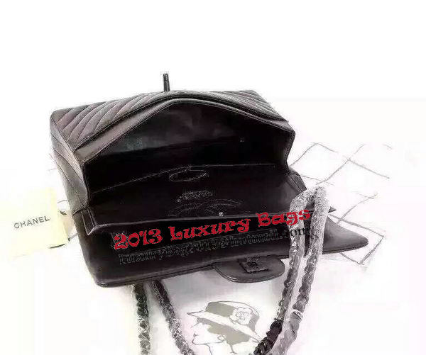 Boy Chanel Flap Bag Sheepskin Chevron Quilting A64306 Black Boy Chanel Flap Bag Sheepskin Chevron Quilting A64306 Black