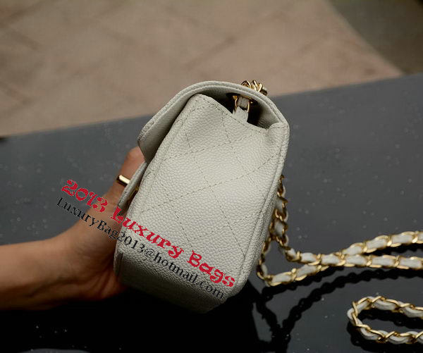 Chanel Classic MINI Flap Bag White Cannage Pattern A1115 Gold Chanel Classic MINI Flap Bag White Cannage Pattern A1115 Gold