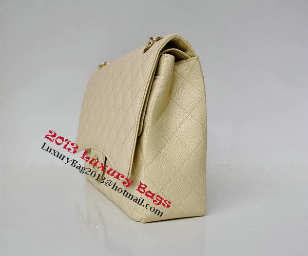 Chanel Maxi Quilted Classic Flap Bag Apricot Cannage Patterns A58601 Gold Chanel Maxi Quilted Classic Flap Bag Apricot Cannage Patterns A58601 Gold