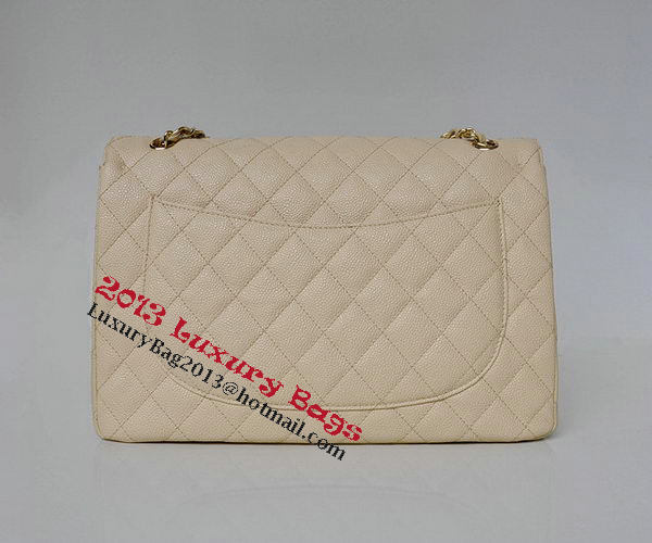 Chanel Maxi Quilted Classic Flap Bag Apricot Cannage Patterns A58601 Gold Chanel Maxi Quilted Classic Flap Bag Apricot Cannage Patterns A58601 Gold