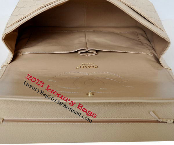 Chanel Maxi Quilted Classic Flap Bag Apricot Cannage Patterns A58601 Gold Chanel Maxi Quilted Classic Flap Bag Apricot Cannage Patterns A58601 Gold