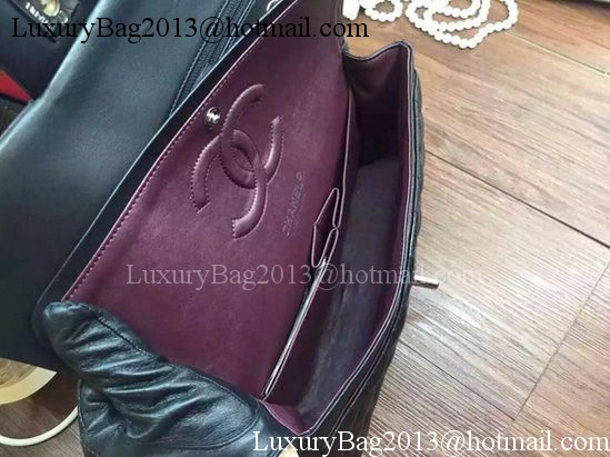 Chanel 2.55 Series Flap Bag Original Sheepskin Leather A09765 Black Chanel 2.55 Series Flap Bag Original Sheepskin Leather A09765 Black