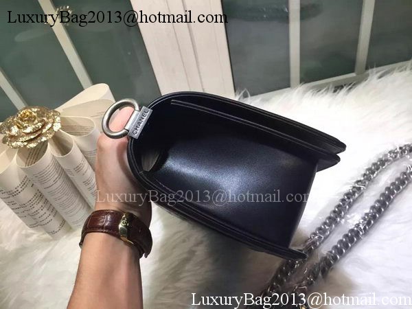 Boy Chanel Flap Shoulder Bag Black Sheepskin Leather A67086 Silver Boy Chanel Flap Shoulder Bag Black Sheepskin Leather A67086 Silver