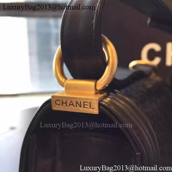 Chanel Boy Flap Shoulder Bag Black Python Leather A66094 Gold Chanel Boy Flap Shoulder Bag Black Python Leather A66094 Gold