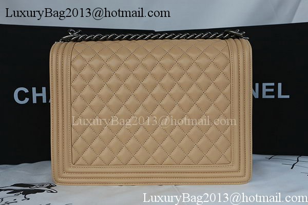 Boy Chanel Flap Shoulder Bag Original Sheepskin Leather A67087 Apricot Boy Chanel Flap Shoulder Bag Original Sheepskin Leather A67087 Apricot