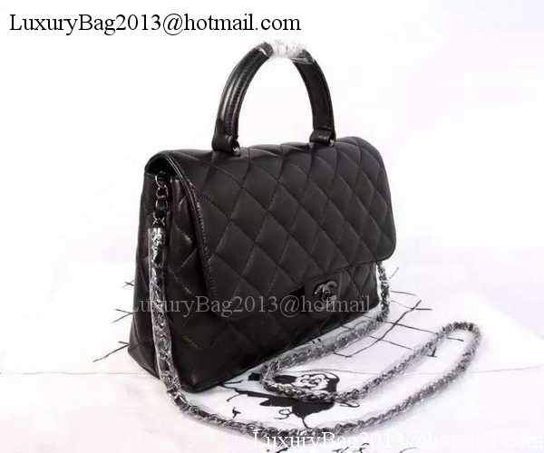 Chanel Classic Top Handle Bag Original Sheepskin Leather A92238 Black Chanel Classic Top Handle Bag Original Sheepskin Leather A92238 Black