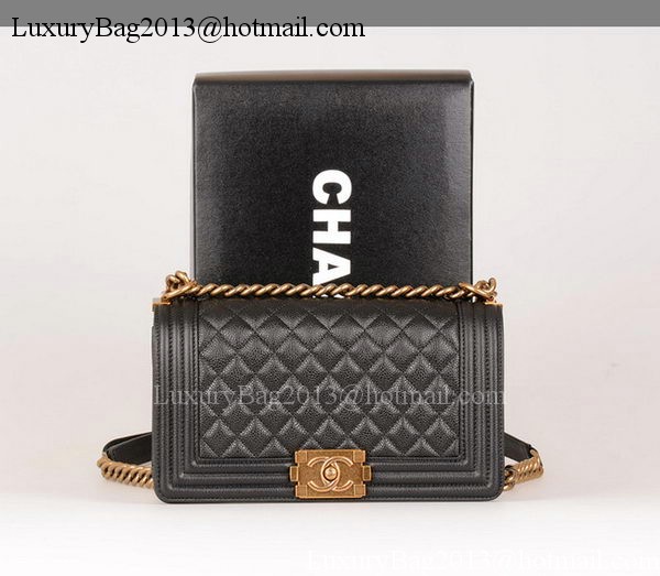 Boy Chanel Flap Shoulder Bag Black Original Cannage Pattern A67086 Gold Boy Chanel Flap Shoulder Bag Black Original Cannage Pattern A67086 Gold