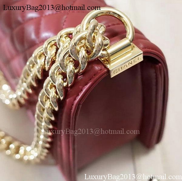 Chanel Boy Flap Shoulder Bag Burgundy Original Sheepskin Leather A67086 Gold Chanel Boy Flap Shoulder Bag Burgundy Original Sheepskin Leather A67086 Gold