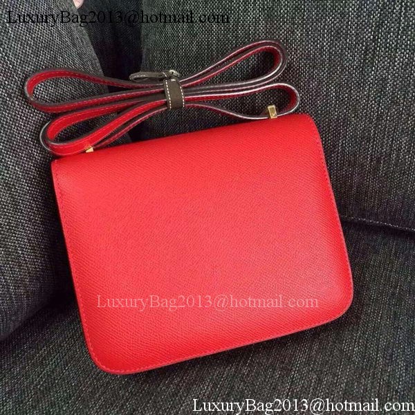 Hermes Constance Bag Calfskin Leather H9999 Red Hermes Constance Bag Calfskin Leather H9999 Red