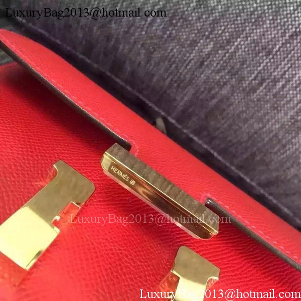 Hermes Constance Bag Calfskin Leather H9999 Red Hermes Constance Bag Calfskin Leather H9999 Red