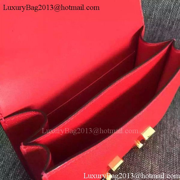 Hermes Constance Bag Calfskin Leather H9999 Red Hermes Constance Bag Calfskin Leather H9999 Red