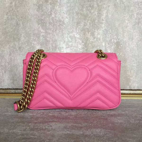 Gucci Now GG Marmont Mini Shoulder Bag 446744 Pink Gucci Now GG Marmont Mini Shoulder Bag 446744 Pink