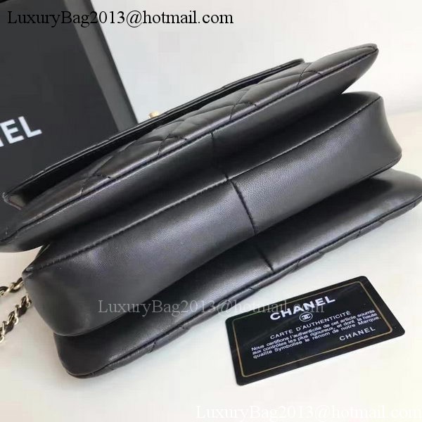 Chanel Classic Top Flap Bag Black Original Sheepskin Leather A92236 Gold Chanel Classic Top Flap Bag Black Original Sheepskin Leather A92236 Gold