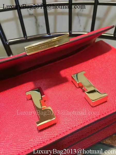 Hermes Constance Bag Calfskin Leather H9978 Red Hermes Constance Bag Calfskin Leather H9978 Red