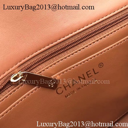 Chanel mini Classic Flap Bag Brown Original Sheepskin Leather A1116 Gold Chanel mini Classic Flap Bag Brown Original Sheepskin Leather A1116 Gold