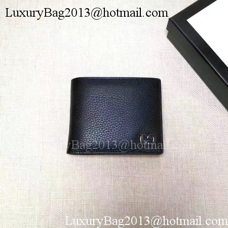 Gucci Calfskin Leather Bi-fold Wallet 473922 Black Gucci Calfskin Leather Bi-fold Wallet 473922 Black