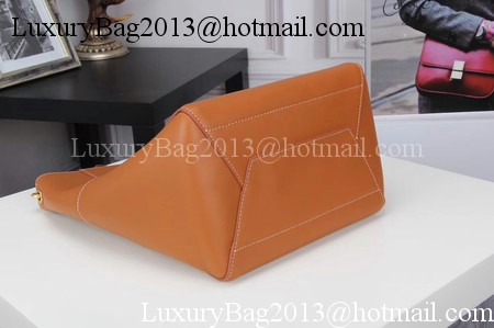 CELINE Sangle Seau Bag in Smooth Leather C3371 Brown CELINE Sangle Seau Bag in Smooth Leather C3371 Brown
