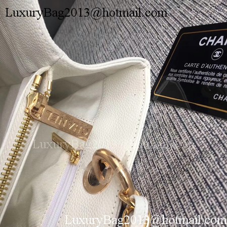 Chanel LE Boy Grand Shopping Tote Bag GST White Cannage Pattern A50995 Gold Chanel LE Boy Grand Shopping Tote Bag GST White Cannage Pattern A50995 Gold