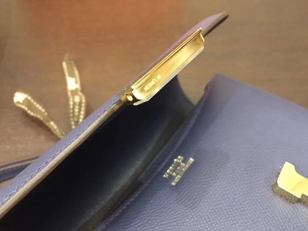 Hermes Constance Bag Original Calfskin Leather H9910 Blue Hermes Constance Bag Original Calfskin Leather H9910 Blue
