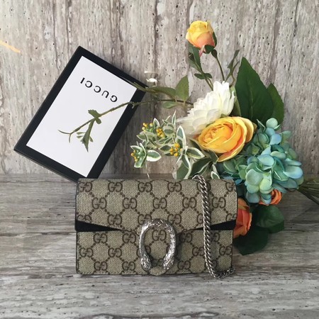 Gucci Dionysus GG Supreme Super mini Bag 476432 Black Gucci Dionysus GG Supreme Super mini Bag 476432 Black
