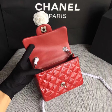 Chanel Classic Flap mini Bag Original Leather A1115 Red Chanel Classic Flap mini Bag Original Leather A1115 Red