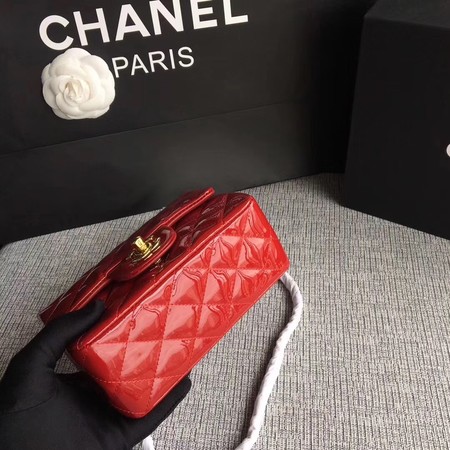 Chanel Classic Flap mini Bag Original Leather A1115 Red Chanel Classic Flap mini Bag Original Leather A1115 Red