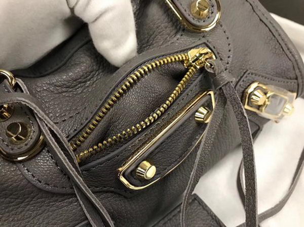 Balenciaga Giant City Gold Studs Handbag B084336 Grey Balenciaga Giant City Gold Studs Handbag B084336 Grey