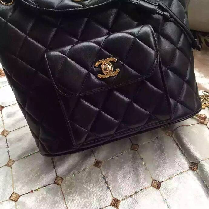 Chanel Original Sheepskin Backpack 56987 black Chanel Original Sheepskin Backpack 56987 black