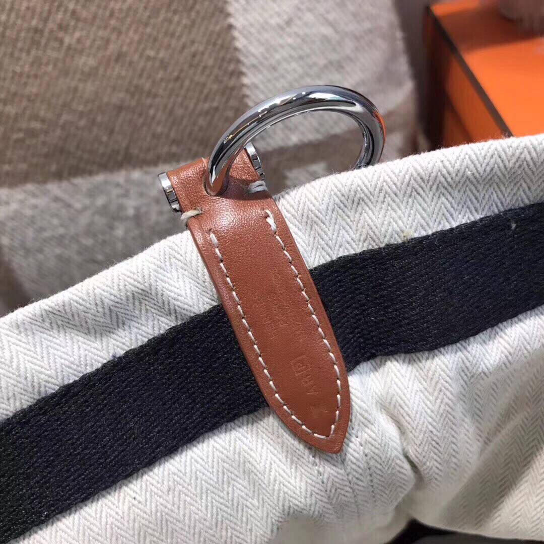 Hermes H Sac De Pansage Canvas HS18237 White Hermes H Sac De Pansage Canvas HS18237 White