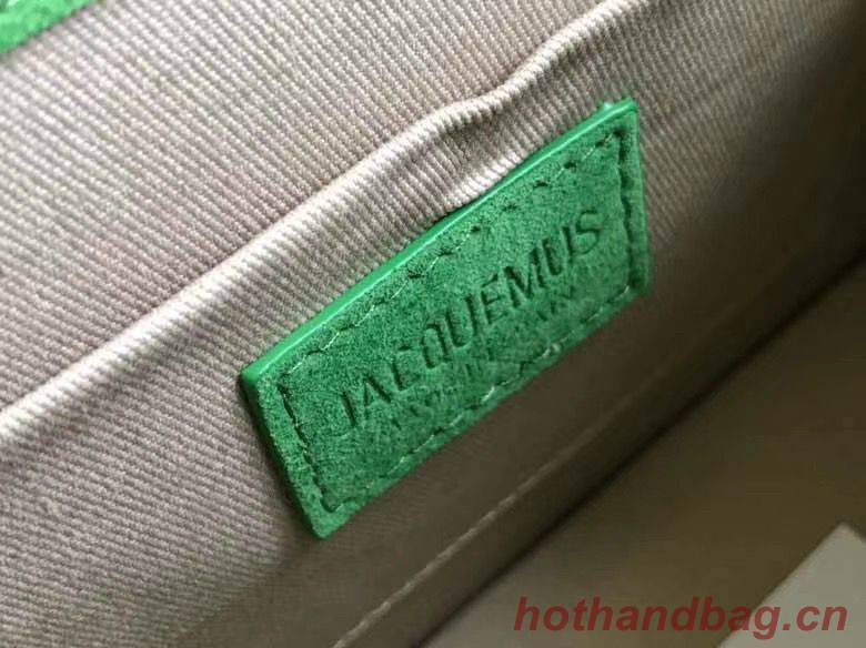 Jacquemus Original Velvet Leather Top Handle Bag J76235 Green Jacquemus Original Velvet Leather Top Handle Bag J76235 Green