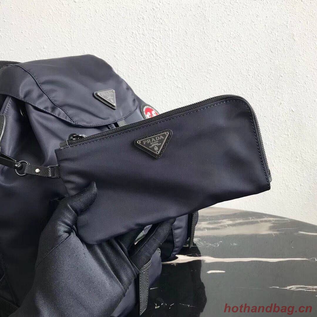Prada Re-Nylon backpack 1BZ811 black&red Prada Re-Nylon backpack 1BZ811 black&red