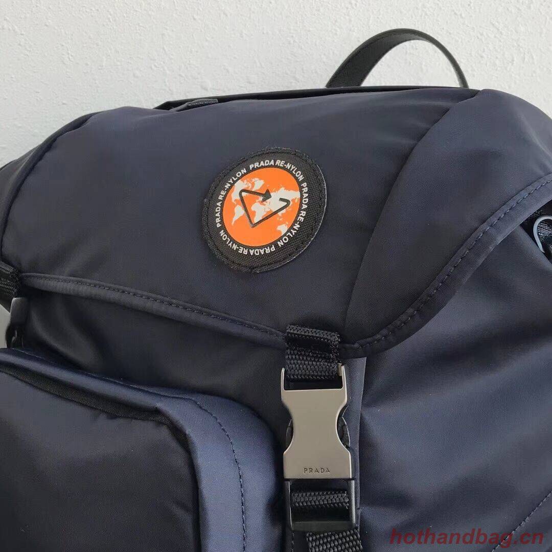 Prada Re-Nylon backpack 2VZ135 black&orange Prada Re-Nylon backpack 2VZ135 black&orange