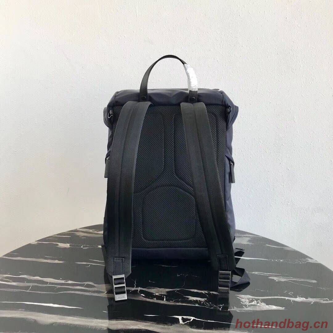 Prada Re-Nylon backpack 2VZ135 black&orange Prada Re-Nylon backpack 2VZ135 black&orange