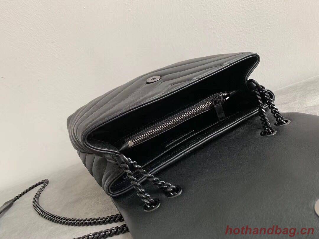 Yves Saint Laurent Calfskin Leather Tote Bag Black 464699 Black hardware Yves Saint Laurent Calfskin Leather Tote Bag Black 464699 Black hardware