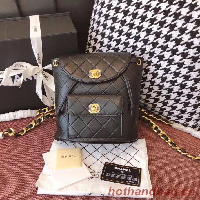 Chanel Original Sheepskin Backpack 56987 black Chanel Original Sheepskin Backpack 56987 black