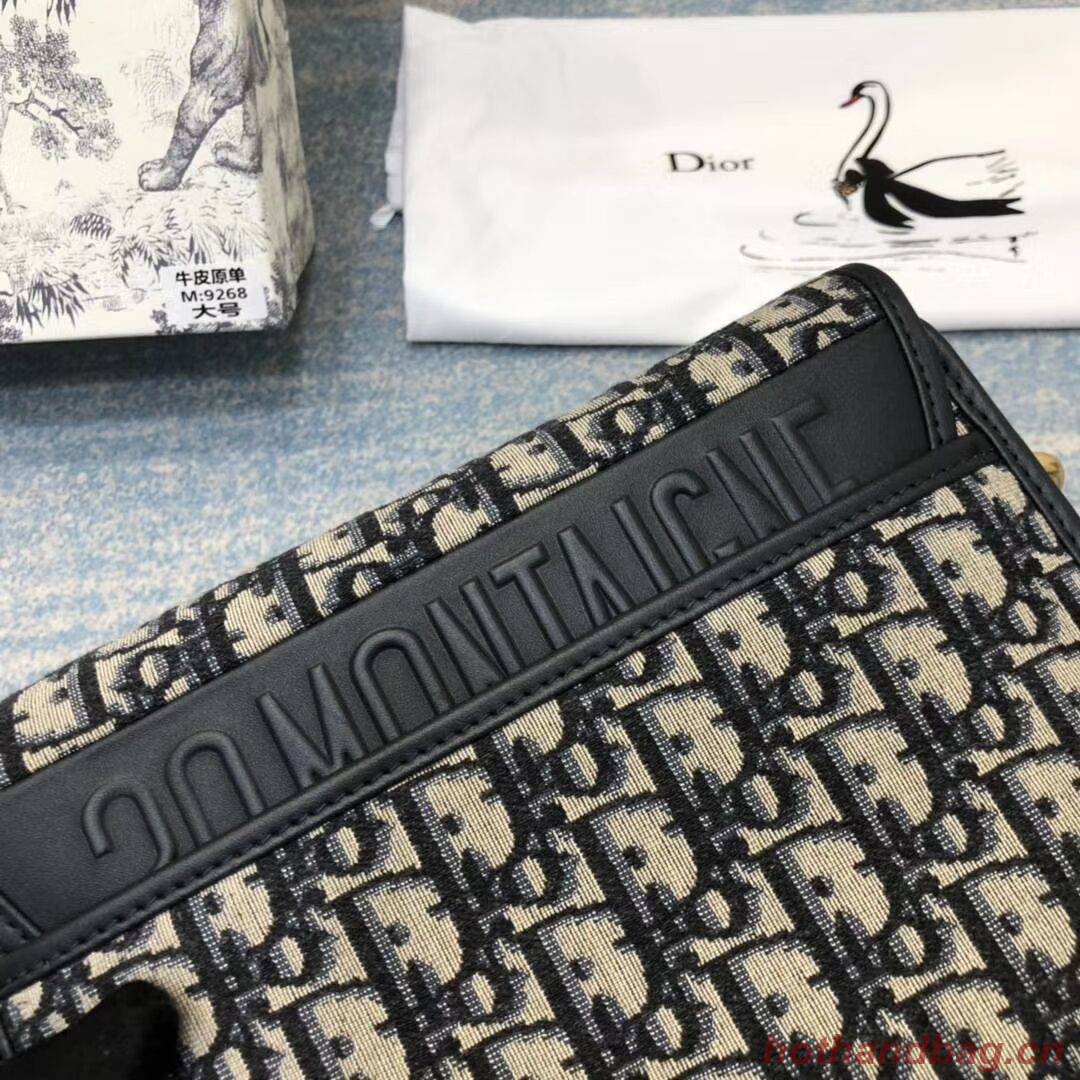 MEDIUM DIOR BOBBY BAG C0268 BLUE Blue Dior Oblique Jacquard M9319 MEDIUM DIOR BOBBY BAG C0268 BLUE Blue Dior Oblique Jacquard M9319