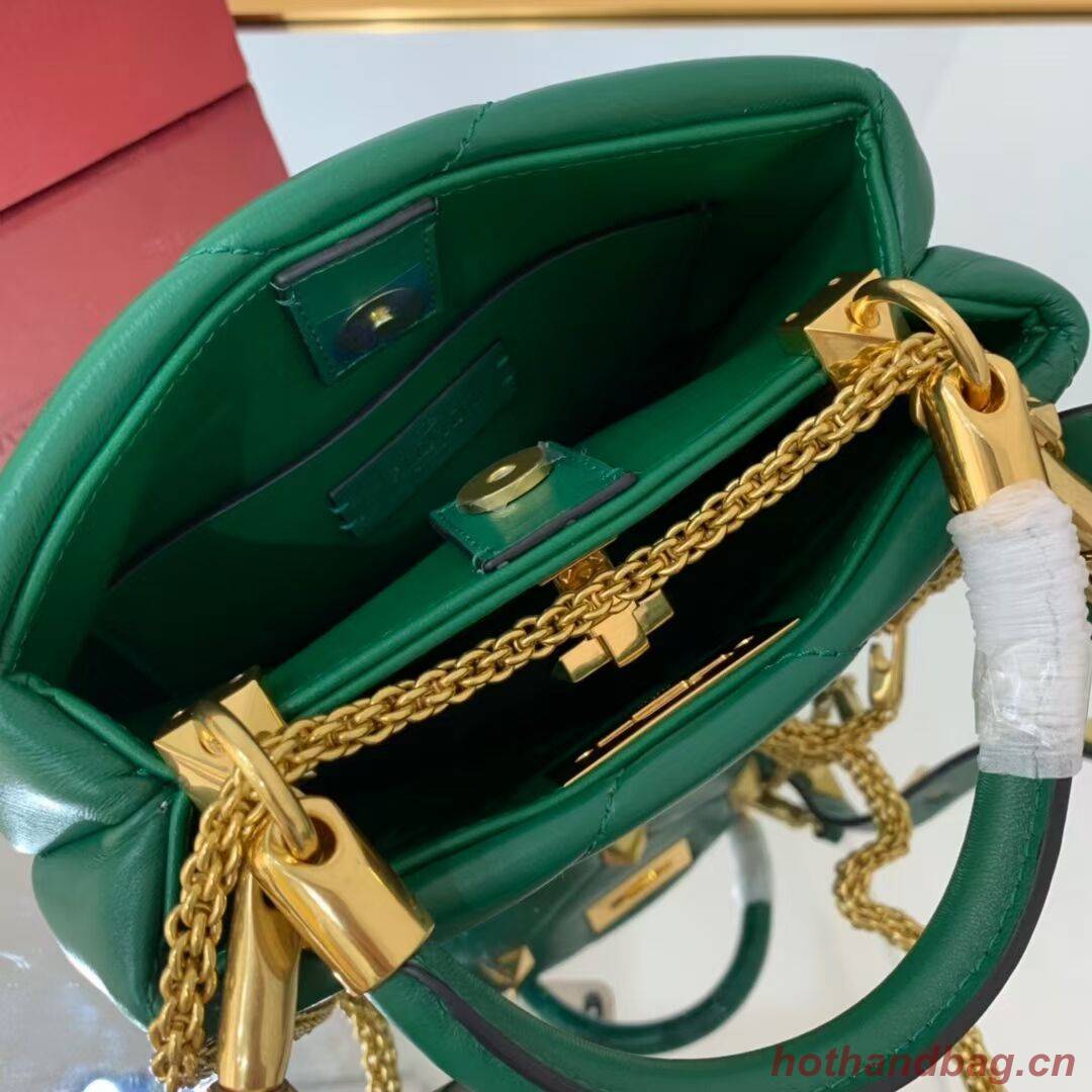 Valentino medium Garavani Roman Stud V1198 green Valentino medium Garavani Roman Stud V1198 green