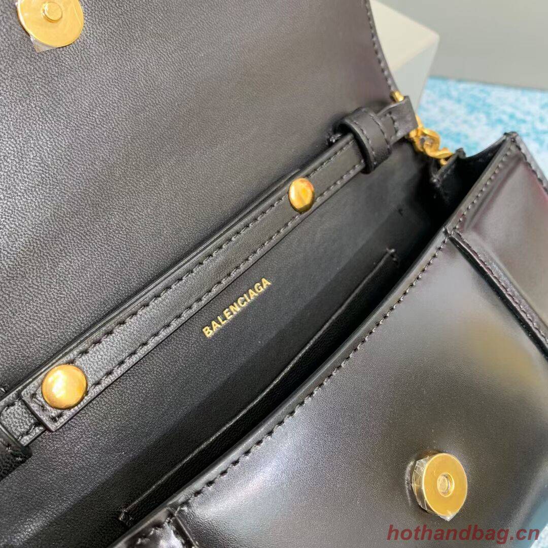 Balenciaga HOURGLASS CHAIN BAG B164497 black Balenciaga HOURGLASS CHAIN BAG B164497 black