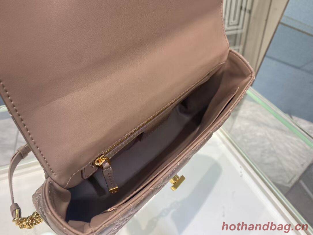 MEDIUM DIOR CARO BAG Soft Cannage Calfskin M9242 pink MEDIUM DIOR CARO BAG Soft Cannage Calfskin M9242 pink