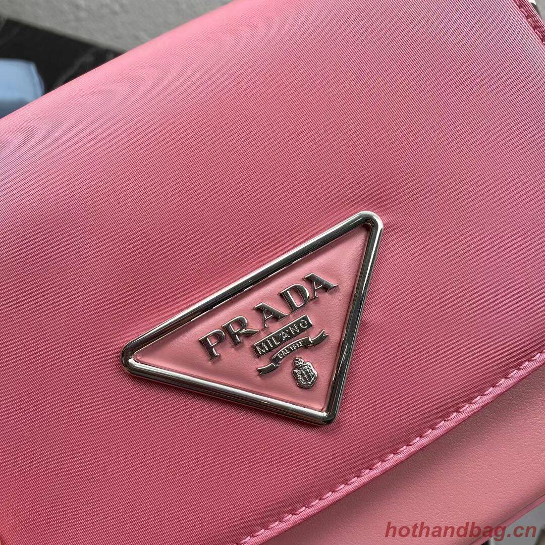 Prada Small brushed leather shoulder bag 1BA263 pink Prada Small brushed leather shoulder bag 1BA263 pink